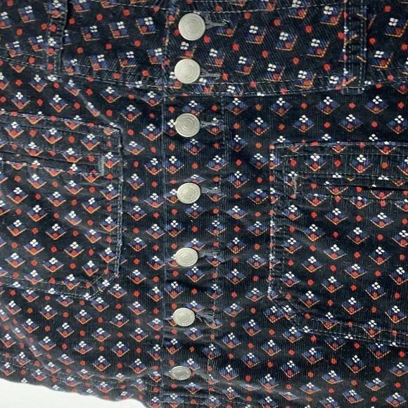 Free People Button Up Corduroy Mini Skirt - Picture 7 of 10